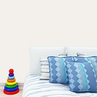 Chambre enfant - Jouets bois en couleur Fusée 2